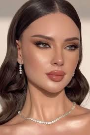 Glamorous eye makeup, close up